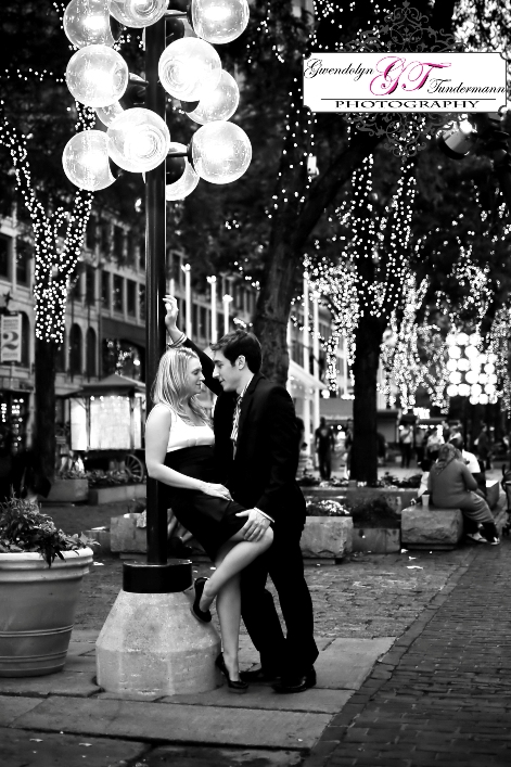 Downtown Boston engagement photos at Quincy Market